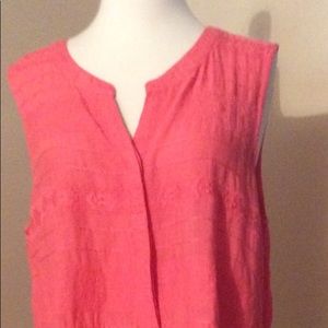 NWT cupcake and cashmere embroidered tank